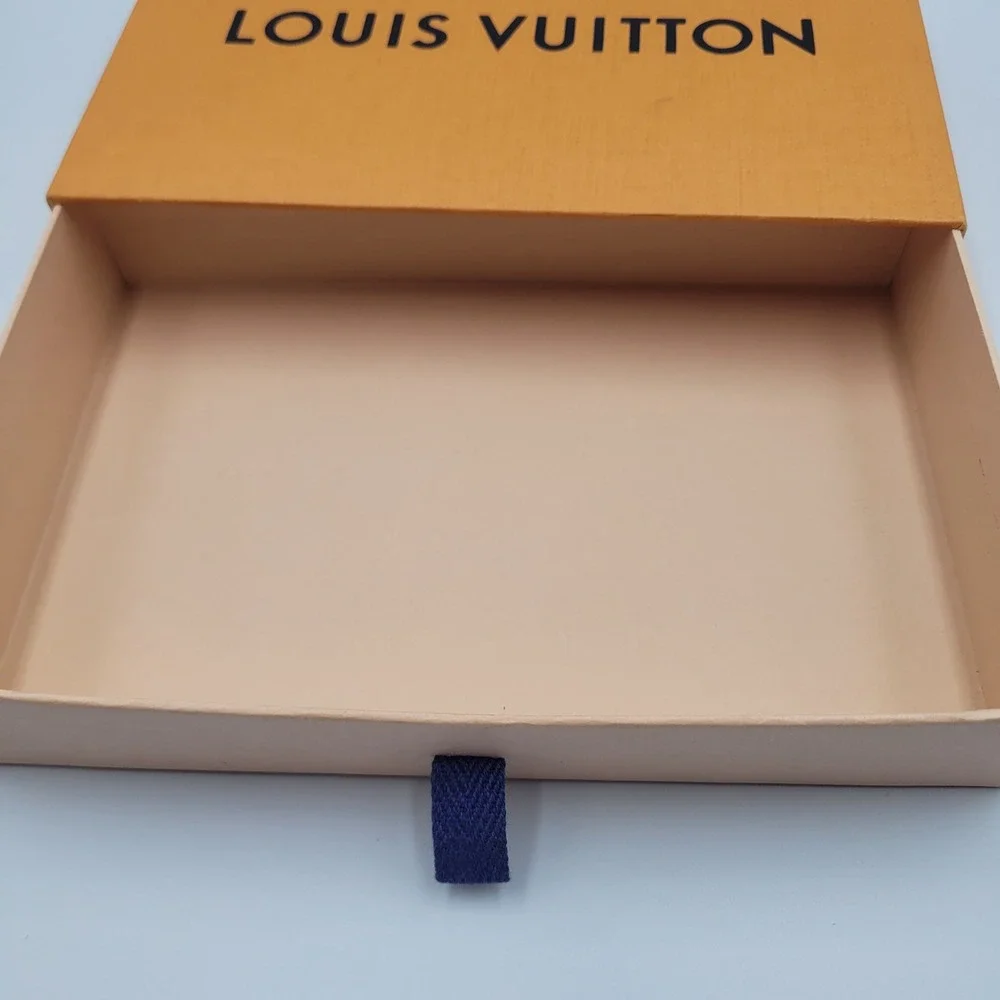 Louis Vuitton Small Orange Drawer Gift Box for Wallet Accessories 8.25x5.25x1.5